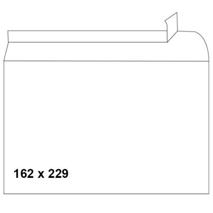 Плик Pigna бял C5 162х229 mm Стикер