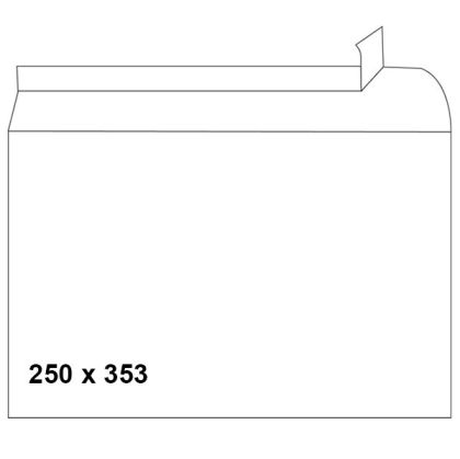 Плик Pigna бял В4 250х353 mm Стикер