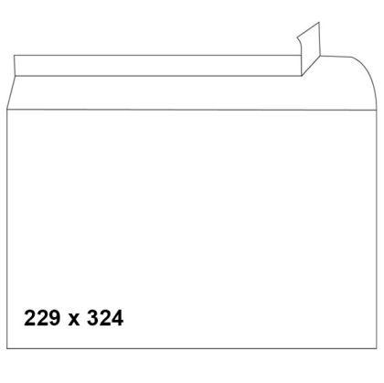 Плик Pigna бял C4 230x330 mm Стикер