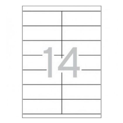 Етикети 105x42.3 mm А4, 100 л. 14 етик.