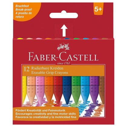 Пастели Faber-Castell Grip, 12 цвята