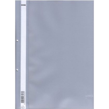 Папка PVC с перфорация, EXXO, Сив