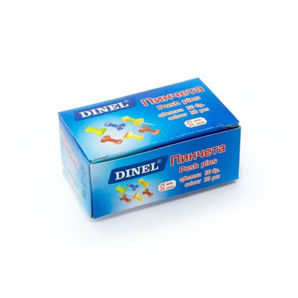 Пинчета Dinel, 30бр, цветни