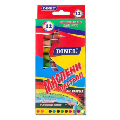 Пастели маслени 12 цвята Dinel