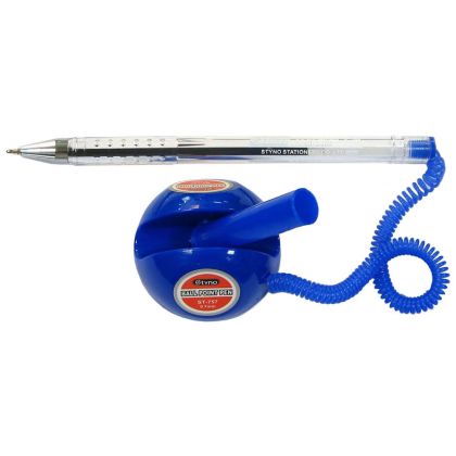 Химикалка с шнур Син