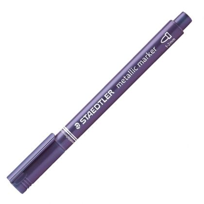 Маркер Staedtler Metalic, объл връх,1-2mm, Лилав