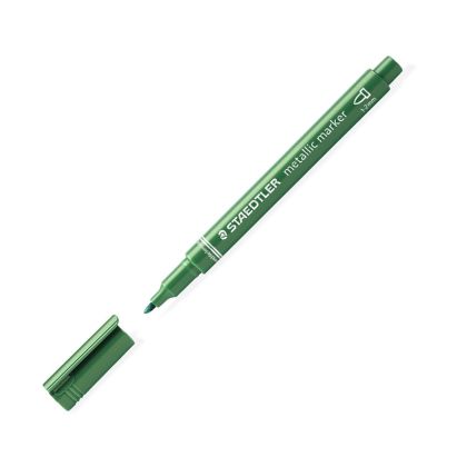 Маркер Staedtler Metalic, объл връх,1-2mm, Зелен