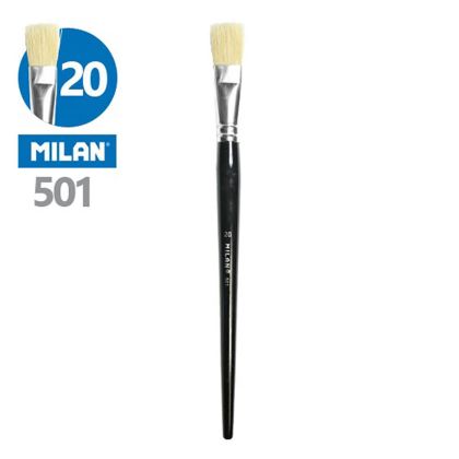 Четка за рисуване Milan №20, плоска