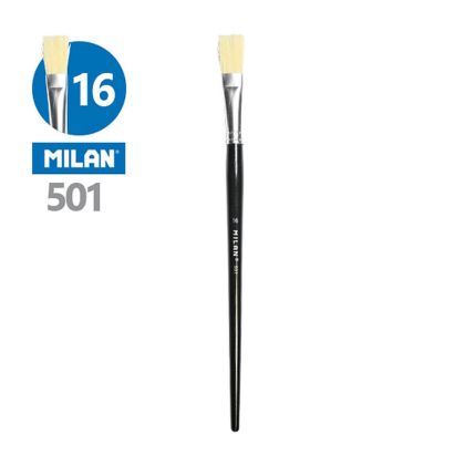 Четка за рисуване Milan №16, плоска