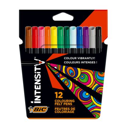 Флумастери Bic Intensity, 12 цвята