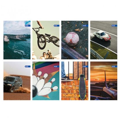 Тетрадка A5 Spree Basic B малки квадратчета  40л