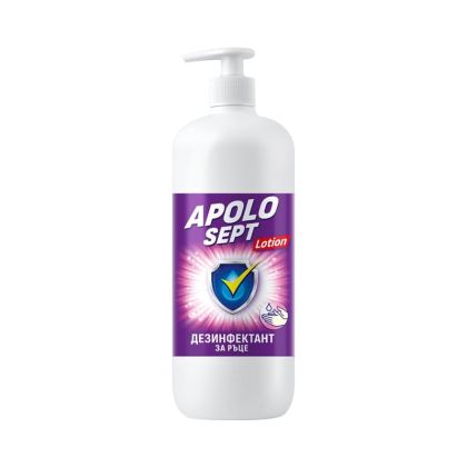 Дезинфекциращ препарат за ръце Apolo Sept, лосион, с помпа, 500 ml
