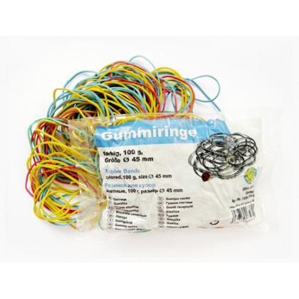 Ластици цветни Office Point  100 g  45 mm