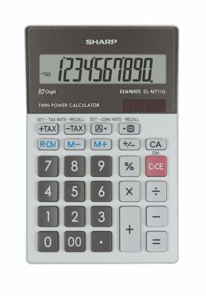 Настолен калкулатор Sharp ELM711G, 10 разряда