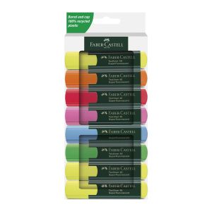 Текст маркер Faber Castell 1548, 8 броя в кутия