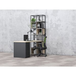 Стелаж RFG Boxi S, метален, 720 х 370 х 2120 mm, черен
