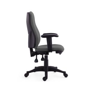Офис стол RFG Norton, текстил, Ergon 2l механизъм, до 120 kg, сив