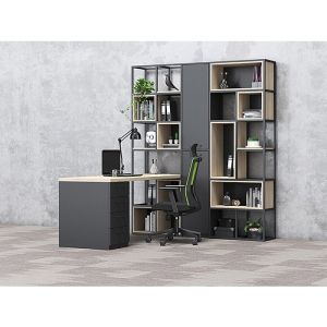Стелаж RFG Boxi M, метален, 72 х 37 х 212 cm, черен