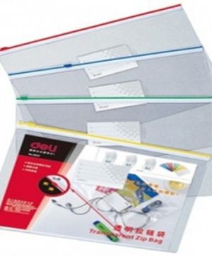 Папка с цип deli A4