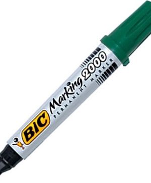 Перманентен маркер Bic 2000 Зелен объл връх