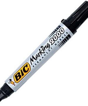 Перманентен маркер Bic 2000 Черен объл връх