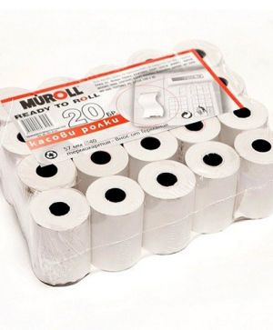 Ролка касов апарат 57 mm Ф40 Термо 20 бр. в стек