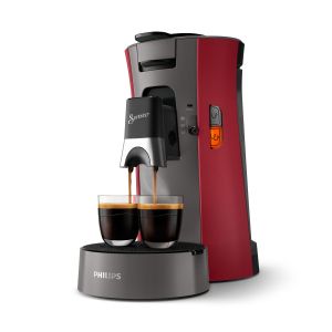 Кафе машина Senseo Select Deep CSA230/91, червена