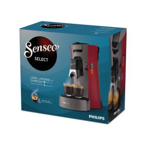 Кафе машина Senseo Select Deep CSA230/91, червена