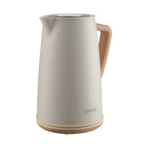 Електрическа кана за вода Sencor SWK 2717YG, 2250 W, 1.7 L, бяла