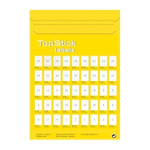 Top Stick Самозалепващи се етикети, A4, 63.5 х 72 mm, 12 броя, 100 листа