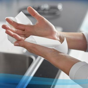 Кърпи за ръце Kimberly-Clark Scott Control 6689, V-сгъвка, еднопластови, 304 къса, 21.2 х 20 cm, 15 броя