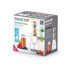 Шейкър Sencor Smoothie, 500 W, 0.6 L, бял, 220V