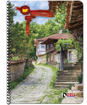 Тетрадка A4 Deis редове, спирала, 80л офсет