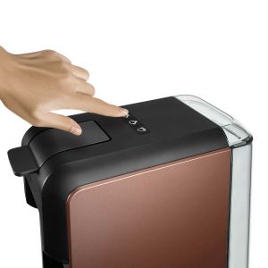 Кафе машина Catler ES701, за капсули Dolce Gusto, Nespresso, Caffissimo, 1350 W, налягане на помпата 15 бара, кафява