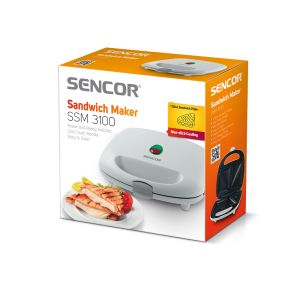 Сандвич грил преса Sencor SSM 3100, бяла, 220V, 700 W