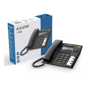Жичен телефон Alcatel Temporis 56, LCD, списък на пропуснати повиквания 68 броя