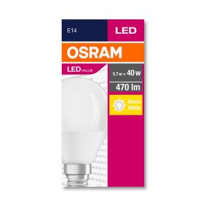 Kрушка Osram LED, E14, 5.7W, 230V, 470 lm