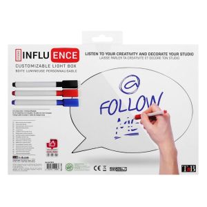 Светеща кутия TNB Influence, персонализирана, 6 х AA батерии, 1.5 V, USB