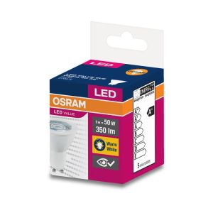 Kрушка Osram LED, GU10, 5W, 230V, 350 lm, 2700K