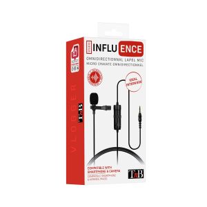 Микрофон TNB Influence, за смартфон, камера и компютър, 3.5 mm жак
