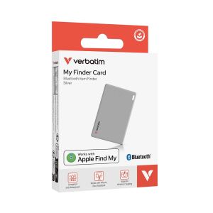 Проследяващо устройство Verbatim My Finder MYFCR-01S, тип карта, сиво