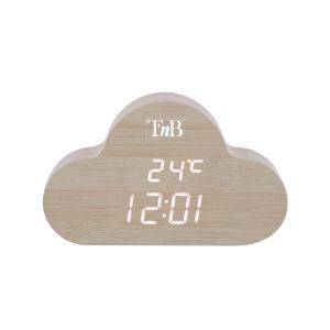 Часовник TNB Joy Cloudy, електронен, LED