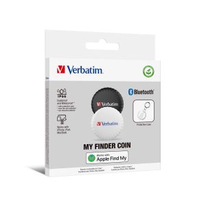 Проследяващо устройство Verbatim My Finder MYFC-02BW, тип ключодържател, 2 броя, черно и бяло
