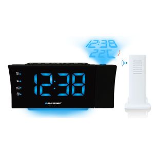 Радио часовник Blaupunkt CRP81USB, FM радио, USB, с прожекция, 5 V, 6 W, черен