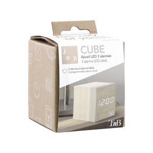 Часовник TNB Joy Cube, електронен, LED