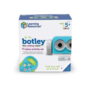 Робот за програмиране Learning Resources Botley 2.0, със 77 принадлежности, 1 сензор, батерии AAA