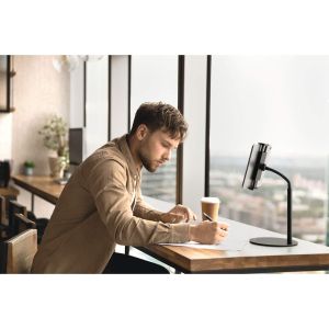 Поставка за таблет Durable Twist Table, минимален диaгонал 4.7 инча, максимално тегло 0.8 kg, черна