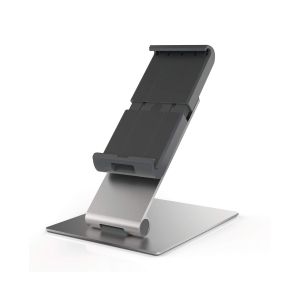 Поставка за таблет Durable Table, за маса или бюро, минимален диaгонал 7 инча, максимално тегло 1 kg, сребриста