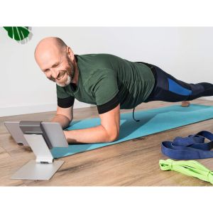 Поставка за таблет Durable Table, за маса или бюро, минимален диaгонал 7 инча, максимално тегло 1 kg, сребриста