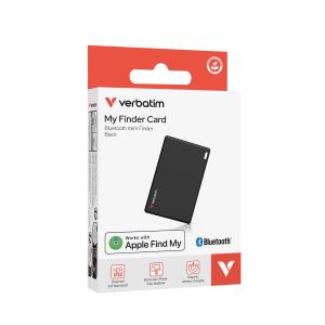Проследяващо устройство Verbatim My Finder, тип карта, черно
